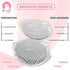 Femerchi Silicone Bra Inserts Pads for Sizes A-D – Breathable, Nonslip Breast Enhancers Inserts – Reusable, Washable Bra Pads Inserts Push Up – Semi-Adhesive Design for Bra, Bikini, Sports Bra