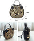 Cute Cat Purse Leopard Crossbody Bag Mini Shoulder Bag Handbags for Kids Women Teens Girls (Brown)