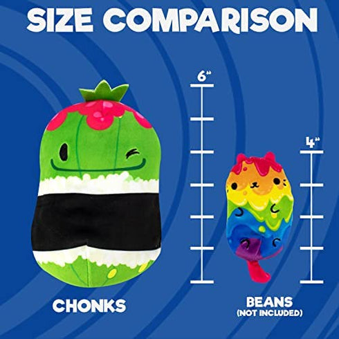 Cats vs Pickles - Pickle Maki - Chonk - 6" Amazon Exclusive Bean Filled Gold Wave Plushies! Collect These as Stocking Stuffers, Fidget Toys, or Sensory Toys - Great for Kids, Boys, & Girls!