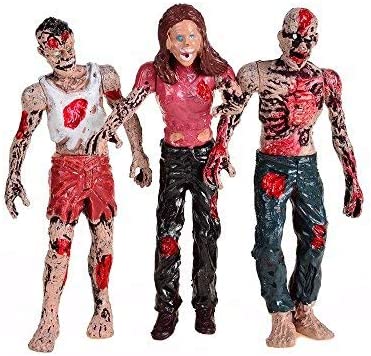 BOHS Zombie Action Figures Gift Package - Scary Toys for Boys - 4 Inches - Pack of 6