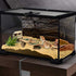 Tfwadmx Bearded Dragon Basking Platform, Resin Reptile Climbing Shale Step Ledge Ramp Rock Hideout Cave Terrarium Landscape Hiding Spot for Turtle Lizard Leopard Gecko Snake Chameleon Frog