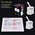 HeyMate Rechargeable Motion Sensor LED Bowl Light for Toilet Seat - 8-Color Changing Night Light with USB Cable Pack of 2