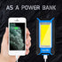 WARSUN LED Work Light Rechargeable, Magnetic COB Portable Worklights, 40w 1500 Lumens,Metal Hanging Hook 3 Lighting Modes, Job Site Lighting for Car Repairing,Camping,Hunting (Blue)