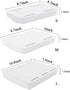 2 Pack Under Desk Drawer, Desk Accessories & Workspace Organizer, Pencil Holders, Hidden storage box, Self-Adhesive Drawer for desk/closet/bookcase/kitchen cabinet etc. (L+M)