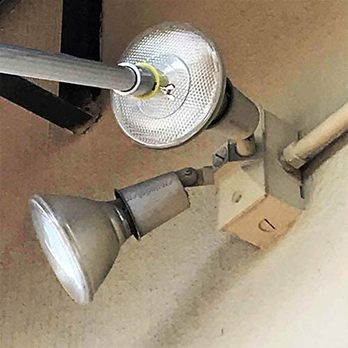 DocaPole High Ceiling Light Bulb Changer for High Ceilings and Recessed Lights; Compatible with DocaPole Telescoping Extension Pole (Pole Not Included), Suction Cup Style