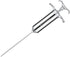 JY COOKMENT Meat Injector Syringe 2-oz Marinade Flavor Barrel 304 Stainless Steel with 3 Professional Needles 2 Cleaning Brushes and 4 Silicone O-Rings