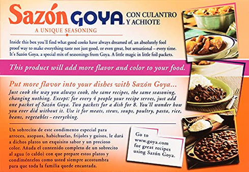 Goya Foods Sazón Seasoning with Coriander & Annatto, 6.33 Ounce (Pack of 1)