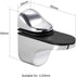 uxcell Glass Shelf Bracket Wall Mount Adjustable Zinc Alloy Bright Chrome Clamp for 3-20mm Thickness 4pcs