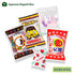 Trial Japanese Dagashi 20pcs Box 20pcs Umaibo Snack Gummy potato Chip Kitty chocolate w/ AKIBA KING Sticker