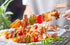 HONSHEN 8 Inch Stainless Steel Skewers,Roast goose needle Barbecue Skewers, BBQ Skewers, Shish Kebab Kabob Skewers 12 pcs