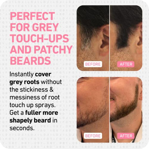 BOLDIFY Root Touch Up Powder (Dark Brown) - Hairline Powder Instantly Conceals Hair Loss, Stain-Proof 48 Hour Formula, Hair Powder for Thinning Hair, Root Cover Up, Hair Toppers for Women & Men