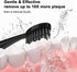 Replacement Toothbrush Heads for Burst Electric Toothbrush Adults with Dust Cover Caps, Soft Charcoal Bristles for Deep Cleaning, Plaque Removal and Whiting Teeth, 5 Counts, Black