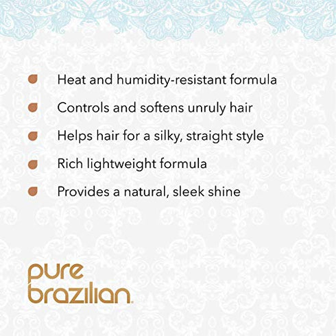 PURE BRAZILIAN - Silk Smoothing Balm With Keratin, Hydrolyzed Silk & Coconut Oil (6.78oz)