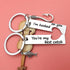 Couple Keychain Gift I'm Hooked on You You're My Best Catch Keychain His and Hers Jewelry Keychain Set Gift for Dad Couples Boyfriend Girlfriend Christmas Gift Valentine's Gift Anniversary Keychain Gift