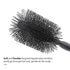 Large Round Hair Brush for Women Blow Drying, Soft Nylon Bristles, 2.5-inch Diameter, Big Round Brush for Blowout, Styling, Curling, Smoothing Medium to Long Wavy, Curly, Thick Hair