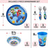 Franco Kids Dinnerware Cartoon Designed Mealtime Kitchen Set, 5 Piece Pack, Super Mario,KZ0068