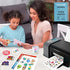 JOYEZA Premium Printable Vinyl Sticker Paper for Inkjet Printer - 25 Sheets Glossy White Waterproof, Dries Quickly Vivid Colors, Holds Ink well - Inkjet & Laser Printer