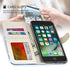 iPhone 7 Plus Case, iPhone 8 Plus Case, UrSpeedtekLive Wallet Case, Premium PU Leather Flip Case Cover with Card Slots & Kickstand for Apple iPhone 7 Plus (2016) / iPhone 8 Plus (2017)-Peacock