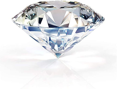 Large Crystal Diamond Paperweight with Stand Jewels Wedding Decorations Centerpieces Home Decor 3.93 inch (Clear 100mm)