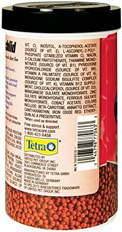 TetraCichlid Floating Cichlid Pellets 6 Ounces, Nutritionally Balanced Diet (77063)