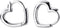 Dainty Love Heart Shaped Small Hoop Sleeper Earrings for Women Teen Girls S925 Sterling Silver 14K Daith Heart Cartilage Tragus Cute Minimalist Hoops Jewelry Gift Friend Bridemaid