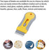 Razor Blade Scrape with 15pcs Extra Blades, Scraper Tool, Razor Blade Retractable, Paint Stripping Tool, Cleaning Tool for Removing Labels, Stickers, Decals, Paint from Glass and Stovetop-WEGAZ