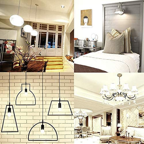 OPALRAY Low Voltage 12V Input Edison Style Classical A60(A19) Bulb, Dimmable with 12V DC Dimmer, 6W 600LM, 4000K Natural White, E26 Medium Base, 60W Incandescent Equivalent, 12V-24V DC Power, 2 Pack