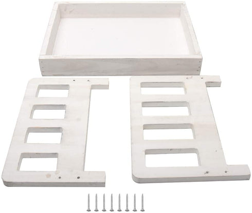 Baby Photography Bed Baby Photo Props White Wood Doll Bed Detachable Photo Background for Baby Photo Studio