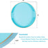 MAONAME 13" Round Tray, Blue Serving Tray with Handles, Modern Decorative Tray for Coffee Table, Plastic Ottoman Tray for Ottoman, Bathroom, Decor