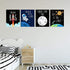 Space Kids Nursery Bedroom Decor - Set of Four 8x10 Prints - Cute Inspirational Wall Art Decoration For Boys and Girls