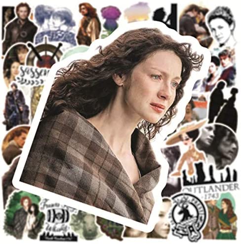 50pcs TV Drama Theme Vinyls Stickers Laptop Sticker Waterproof Stickers Luggage Skateboard Water Bottle Stickers Decal Bicycle Bumper Snowboard Decorate Gift for Kid?Outlander?