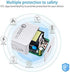 Quick Charge 3.0 Fast Wall Charger for Samsung Galaxy J7 Pro/Sky Pro/Perx,J7 V/J7 Star/Crown/Prime/Eclipse/Refine,J7 Luna/Neo/Max,S6/S6 Plus/S7 Edge /S7 /S4/S3/Note 4/5/Note Edge,5FT Micro Cord
