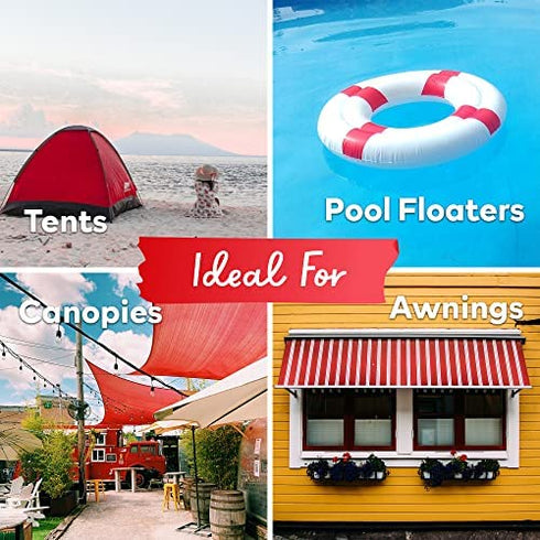 XFasten Fabric and Vinyl Repair Tape, Clear, 3-Inches by 20-Inches (2-Set), Waterproof Vinyl Repair Hole Patch Kit for Tent, Exercise Ball, Kayak, Inflatable Bed, Pool Float, and Airbed Mattress