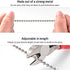 Ceiling Fan Chain Pulls White Wooden Pull Chain Extension for Ceiling Light Fan Chain 2 Pack