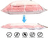 makeups35 Vacuum Storage Bags, Space Saver Bags with Hand Pump for Travel! Vacuum Storage Compression Bag for Clothes, Bedding, Towel, Blankets, Pillows, Comforters, 80% More Storage(3 Jumbo&3 Small)