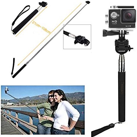 TEKCAM Action Camera Accessories Kits Bundle Compatible with Gopro Hero 11 10 9 8 7/AKASO EK7000/Brave 4/7 LE/ V50X/Dragon Touch 4k Camera Car Suction Cup Mount Floating Handle Grip Selfie Stick