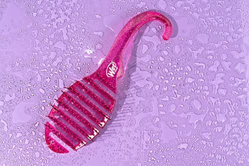 Wet Brush Hair Brush Shower Detangler - Pink Glitter - Exclusive Ultra-soft IntelliFlex Bristles - Minimizes Pain And Protects Against Split Ends And Breakage - For Women, Men, Wet And Dry Hair