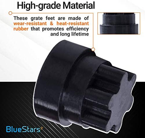 Ultra Durable 00618112 00637940 Rubber Grate Feet Replacement Part by BlueStars - Exact Fit For Thermador & Bosch Range/Gas Range/Gas Cooktop - Replaces 1999626 617174 618112 PS3478553 - PACK OF 20