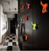 Ikea Set of 3 Dog Tail Hooks Hat Coat Key Wall Mounted Hanger (Black)
