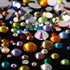 AD Beads 1440 Pieces Mixed Size No Hotfix Glue on Quality Glass Flatback Rhinestones Round Crystal Gems ( 32 Mixed Color )