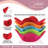 SHILA Bowl Cozy, Multicolor Set of 5 Microwave-Safe Hot Bowl Holders to Keep Your Hands Cool and Your Food Warm, Polyester & Sponge Heat Resistant Dish Pads for Soup, Rice and Pasta Bowls