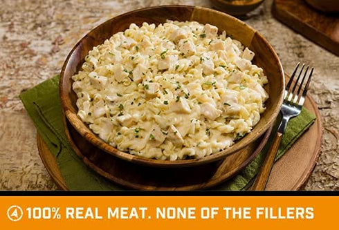Peak Refuel Chicken Alfredo Pasta | 2 Serving Pouch | Freeze Dried Backpacking and Camping Meals | Amazing Taste | Quick Prep Food