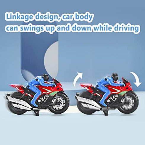 Vioziot Toy Motorcycle, 2 Pack Motorcycle Toys for Kids,Toy Dirt Bike Push and Go Friction Powered Car Toys for Boys Girls,Kids Birthday Gift for Age 3 4 5 6 Year Old Christmas Party Supplies…