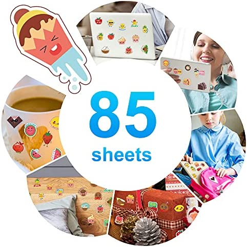 HORIECHALY Scratch and Sniff Stickers, 85 Sheets with 17 Different Scents. More 320 Designs as Rewards, Christmas Gifts, Decorations, Games for Children, Teachers, Parents, etc.