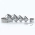 SurgeHai Fluted Cookie Cutters- Round Biscuit Cutters Set of 6 Pieces, Double Sided Fluted and Plain Edge Cookie Cutters, Stainless Steel