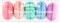 OOLY, Le Macaron Patisserie, Scented Eraser, Vanilla Scent - Set of 5