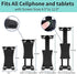 ChargerCity 360º Swivel 1/4-20 Tripod Tablet Smartphone Holder w/Pole Mic Microphone Stand Mount for iPad, iPad Pro, iPad Air, iPad Mini, 2, 3, iPhone, Smartphone 4.7-12.9" Tablets