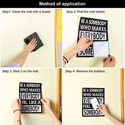 9 Pieces Inspirational Wall Decals Spiritual Motivational Wall Stickers Positive Quotes Sayings Phrases Decals for Library Home School Office Wall Art Decorations, 8 x 10 Inches