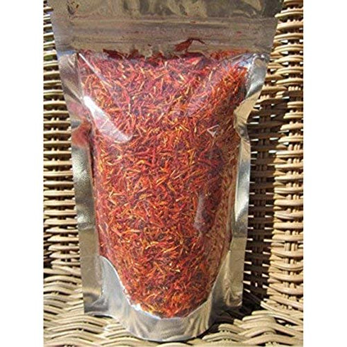 Safflower Petals - Carthamus tinctorius Dried Loose Petals from 100% Nature (2 oz)