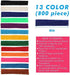 500pc Art Crafts Wax Yarn Sticks Non-Toxic Bendable Sticky Material in Bulk. Perfect Handicraft Gift, Entertainment for Teen Student DIY Project (500) (500)
